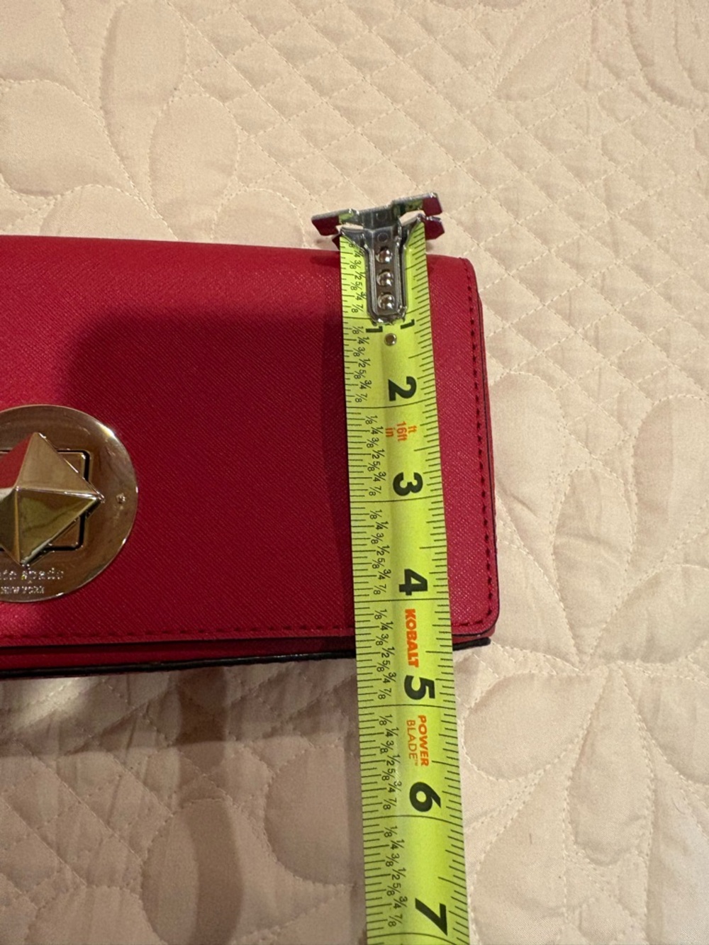 Kate Spade New York Newbury Lane Keira Clutch Red - Picture 14 of 15